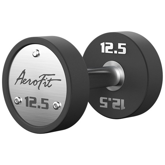 Набор полиуретановых гантелей, 2.5-25 кг, 10 пар, шаг 2.5 кг AeroFit AFPUDB2.5-25